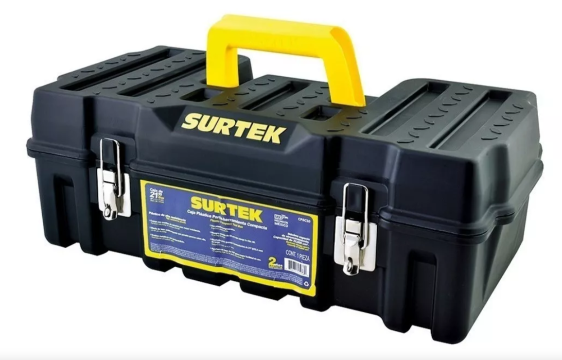 CAJA DE PLASTICO BROCHAS MET 21X11" CPSC20 SURTEK